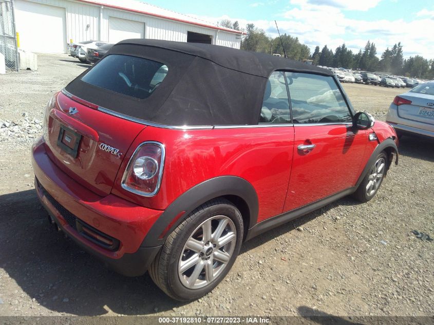 2013 MINI COOPER CONVERTIBLE S - WMWZP3C50DT297932