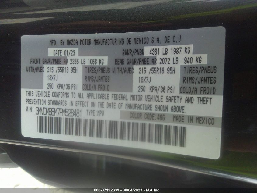 2023 MAZDA CX-30 2.5 S SELECT PACKAGE - 3MVDMBBM7PM528481