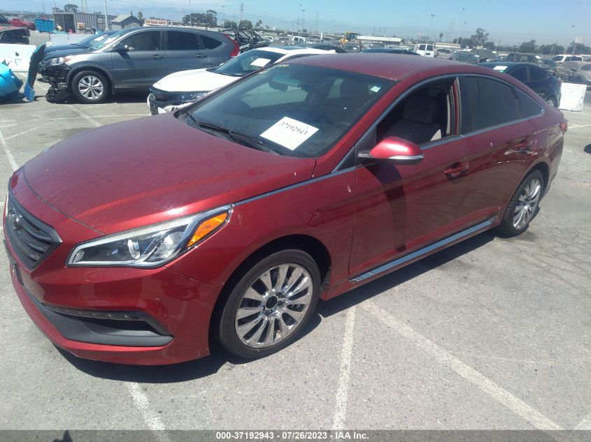 2016 HYUNDAI SONATA 2.4L SPORT - 5NPE34AF2GH315791