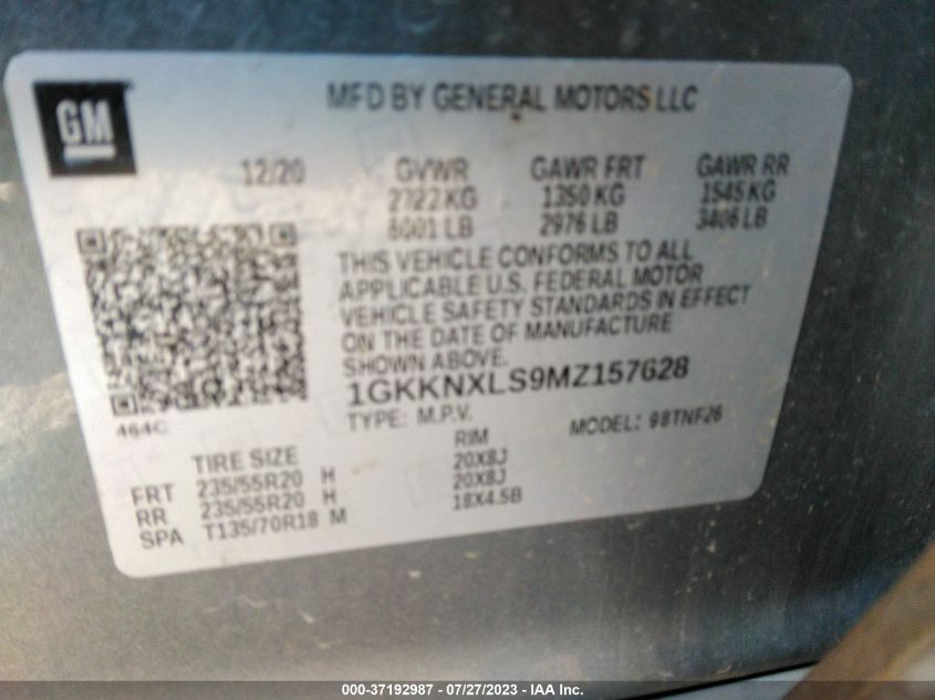 2021 GMC ACADIA DENALI - 1GKKNXLS9MZ157628
