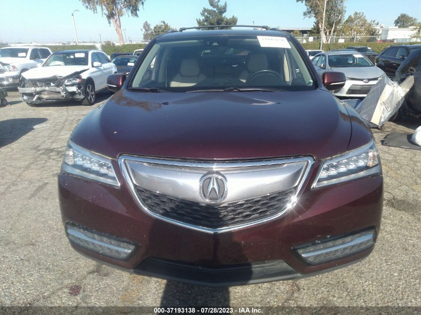 2016 ACURA MDX W/TECH/W/TECH - 5FRYD4H43GB001773