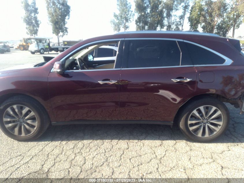 2016 ACURA MDX W/TECH/W/TECH - 5FRYD4H43GB001773
