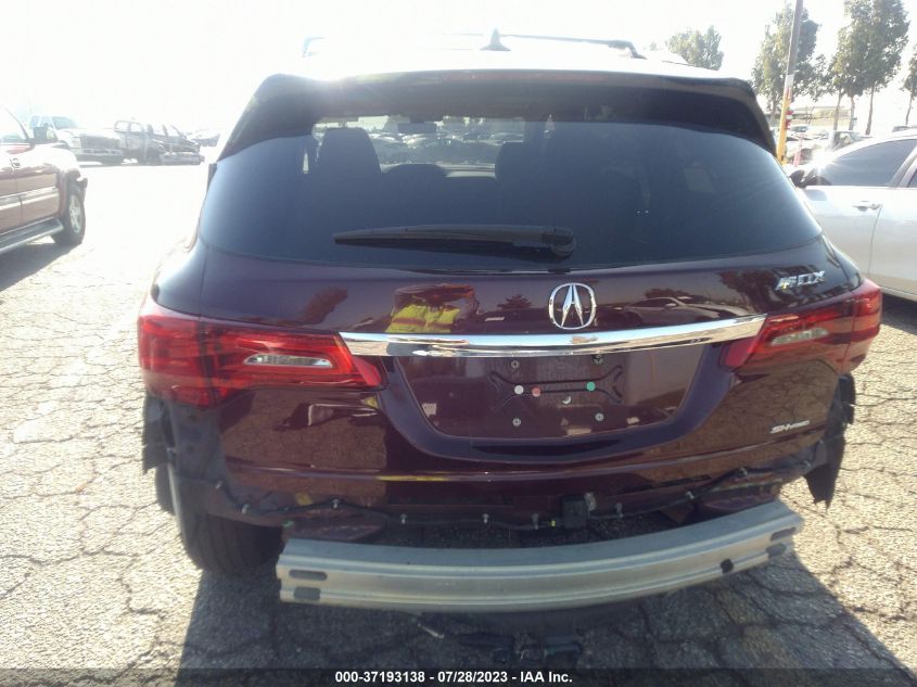 2016 ACURA MDX W/TECH/W/TECH - 5FRYD4H43GB001773