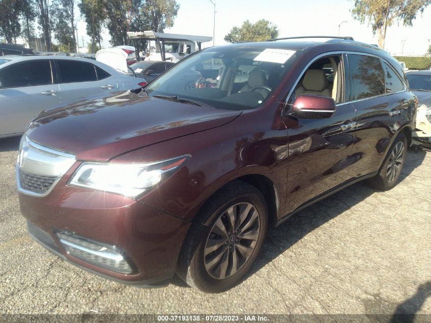 2016 ACURA MDX W/TECH/W/TECH - 5FRYD4H43GB001773