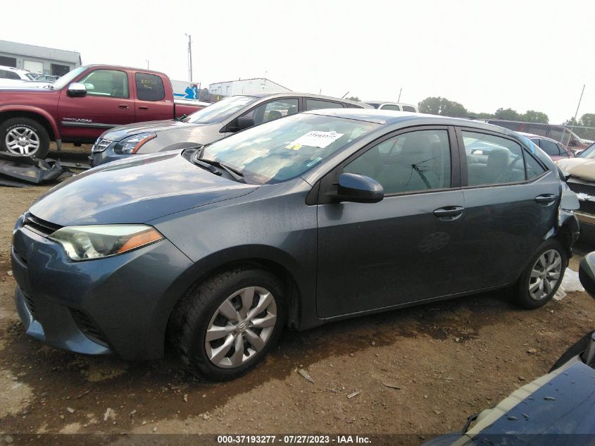 2014 TOYOTA COROLLA L/LE/S/S PLUS/LE PLUS - 5YFBURHEXEP154925