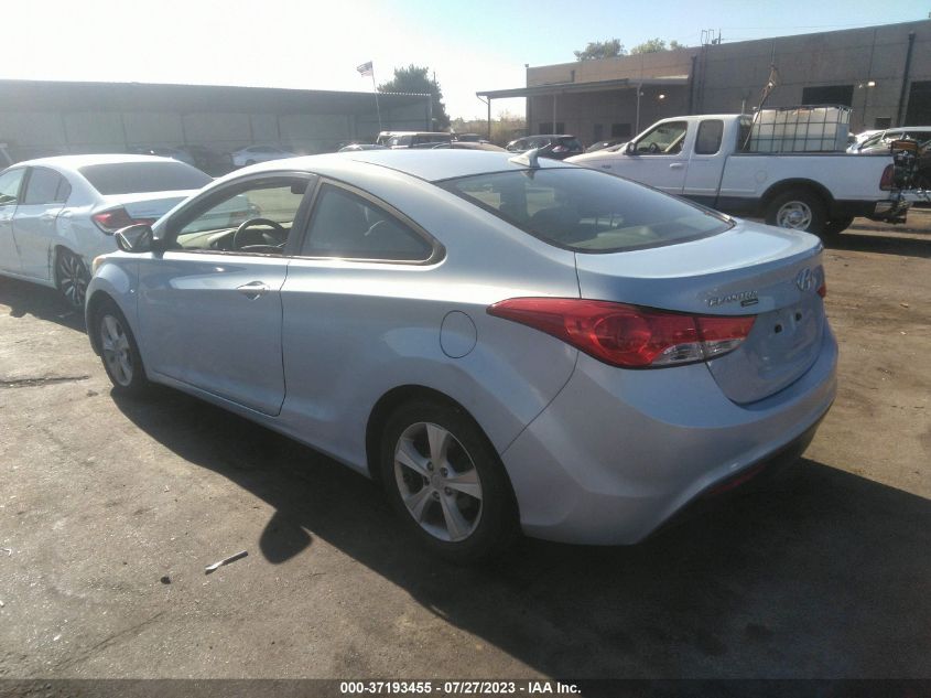 2013 HYUNDAI ELANTRA COUPE GS PZEV KMHDH6AE2DU007727