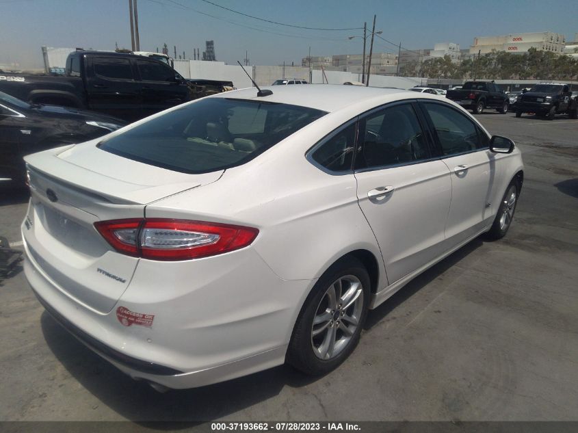 2016 FORD FUSION ENERGI TITANIUM - 3FA6P0SU6GR229725