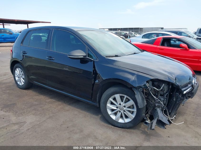 2016 VOLKSWAGEN GOLF TSI S W/SUNROOF - 3VW217AU2GM038267