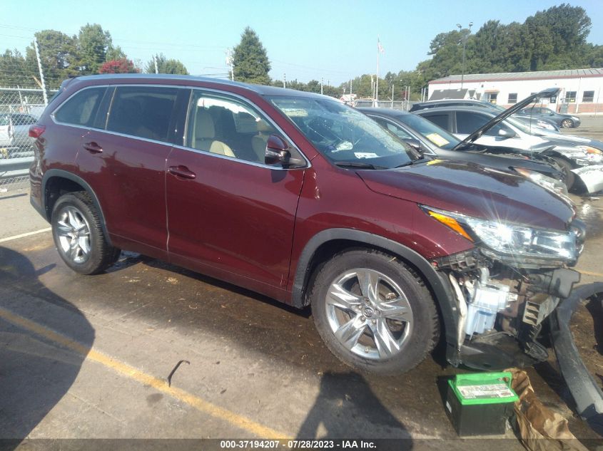 2018 TOYOTA HIGHLANDER LIMITED - 5TDYZRFH6JS237908