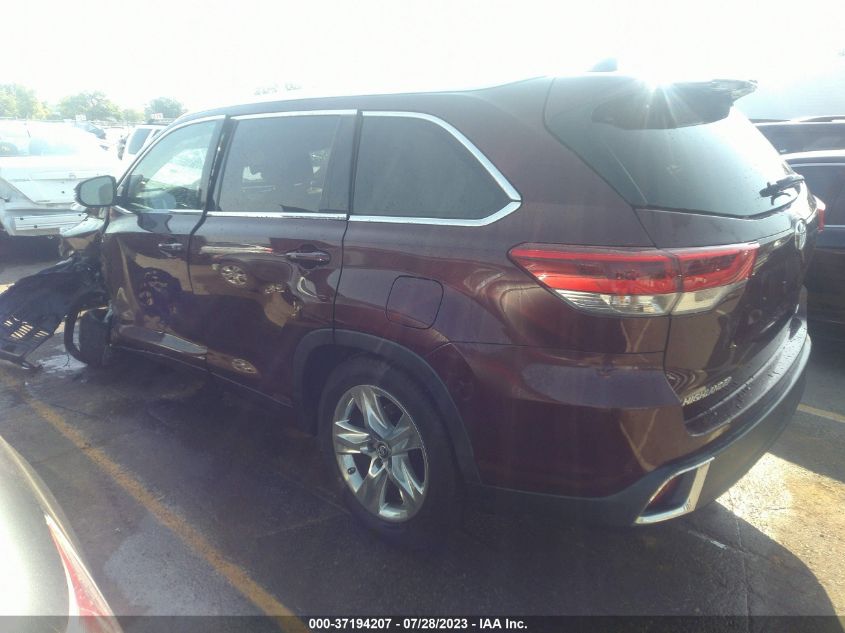 2018 TOYOTA HIGHLANDER LIMITED - 5TDYZRFH6JS237908