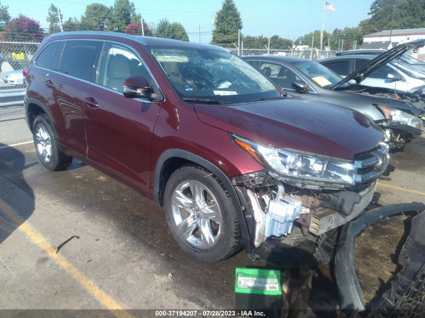 2018 TOYOTA HIGHLANDER LIMITED - 5TDYZRFH6JS237908