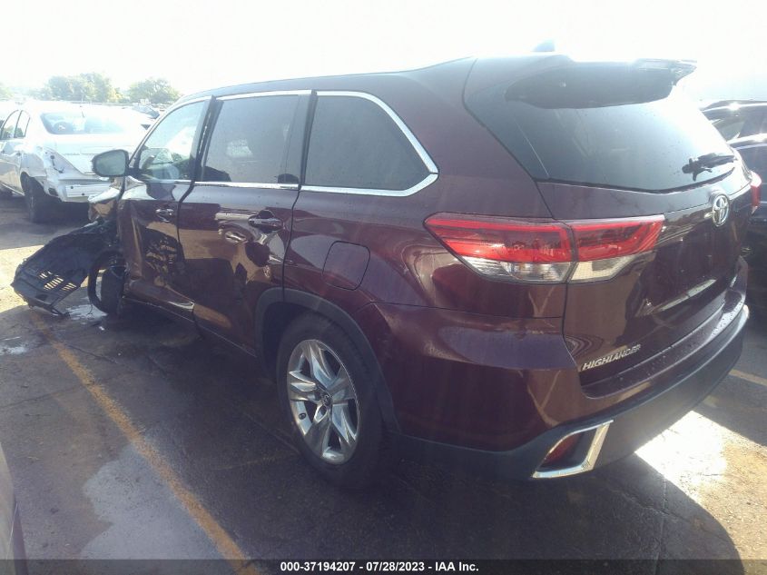 2018 TOYOTA HIGHLANDER LIMITED - 5TDYZRFH6JS237908