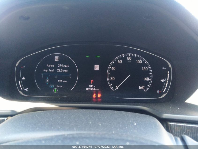 2020 HONDA ACCORD SEDAN SPORT - 1HGCV1F31LA117396