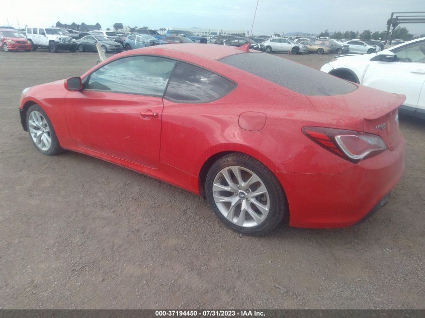 2013 HYUNDAI GENESIS COUPE 2.0T KMHHT6KDXDU112005