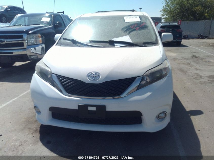 2014 TOYOTA SIENNA SE - 5TDXK3DCXES463718