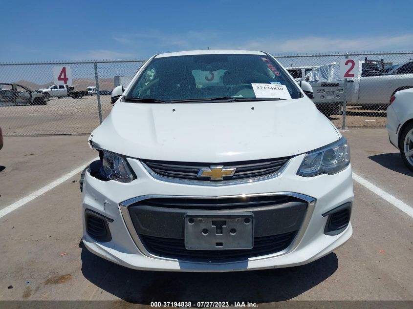 2020 CHEVROLET SONIC LT - 1G1JG6SBXL4109167