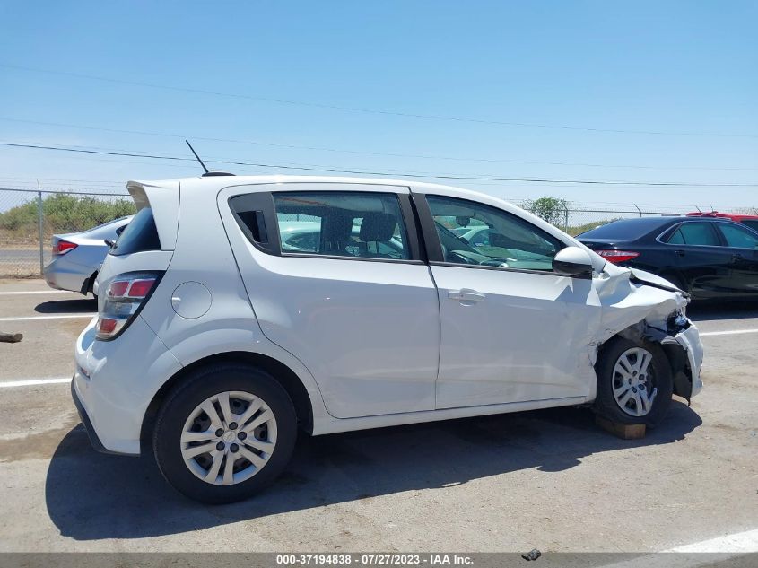 2020 CHEVROLET SONIC LT - 1G1JG6SBXL4109167