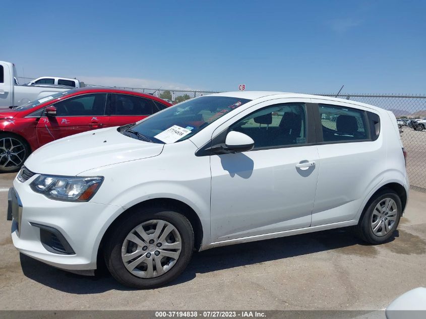 2020 CHEVROLET SONIC LT - 1G1JG6SBXL4109167