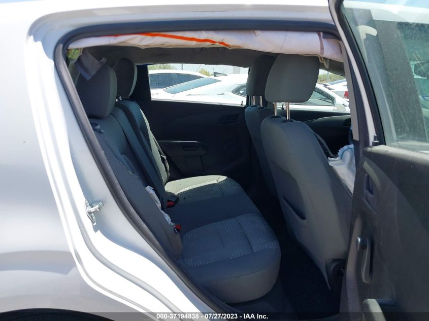 2020 CHEVROLET SONIC LT - 1G1JG6SBXL4109167