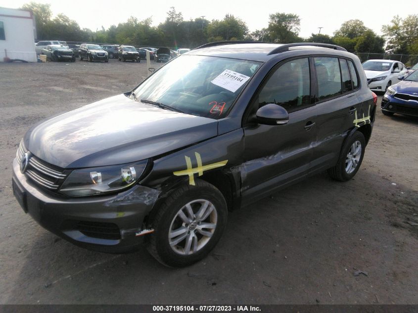 2015 VOLKSWAGEN TIGUAN S - WVGAV7AX5FW597965