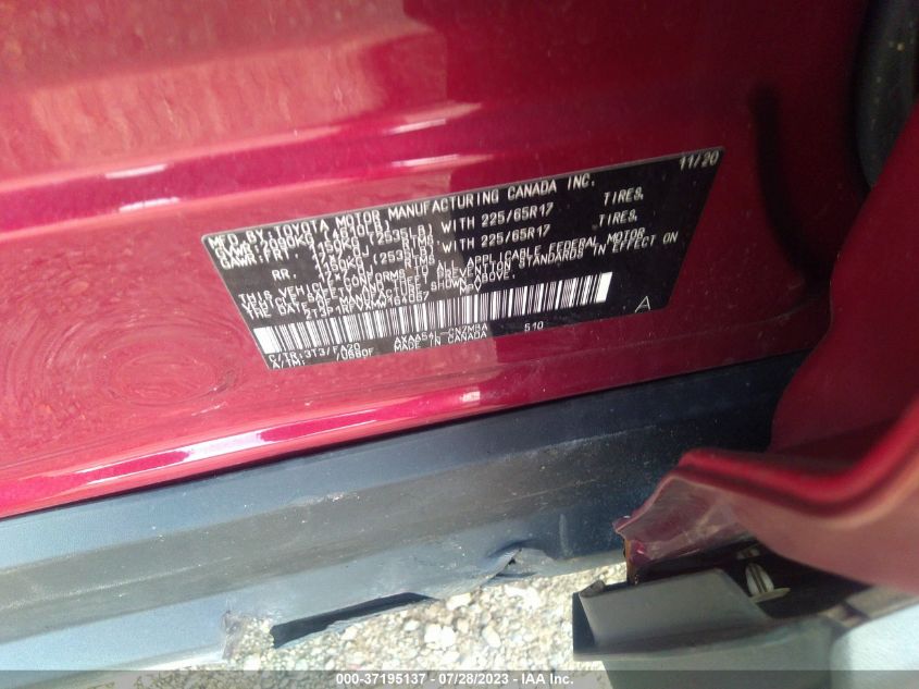 2021 TOYOTA RAV4 XLE - 2T3P1RFVXMW164067