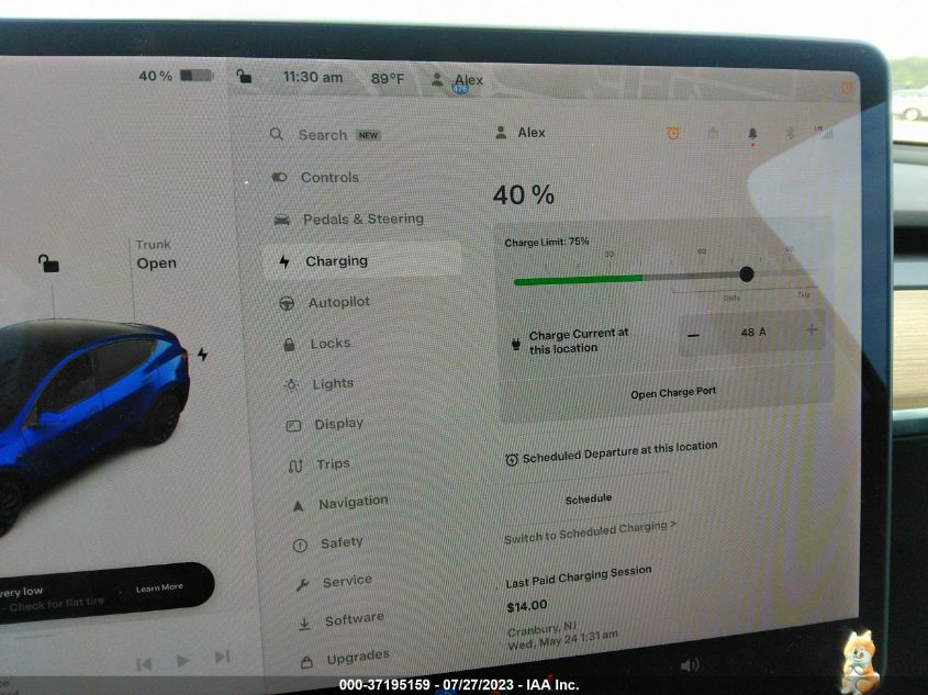 2022 TESLA MODEL Y PERFORMANCE - 7SAYGDEF0NF372243