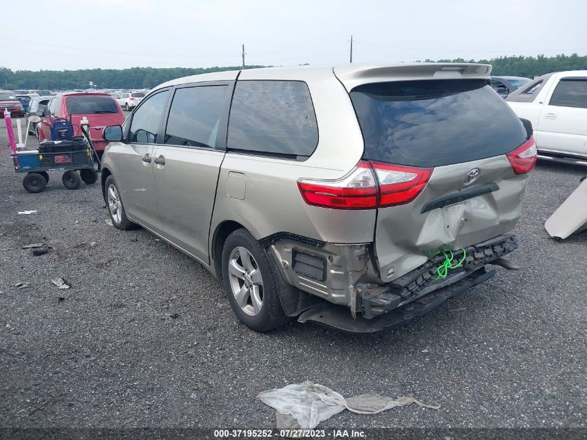 2016 TOYOTA SIENNA L - 5TDZK3DC7GS752535