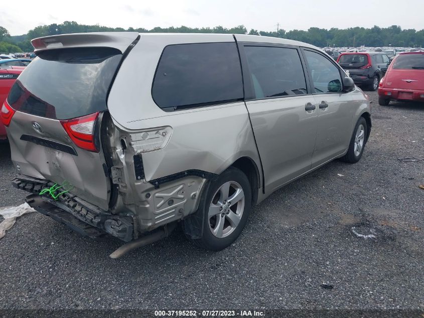 2016 TOYOTA SIENNA L - 5TDZK3DC7GS752535
