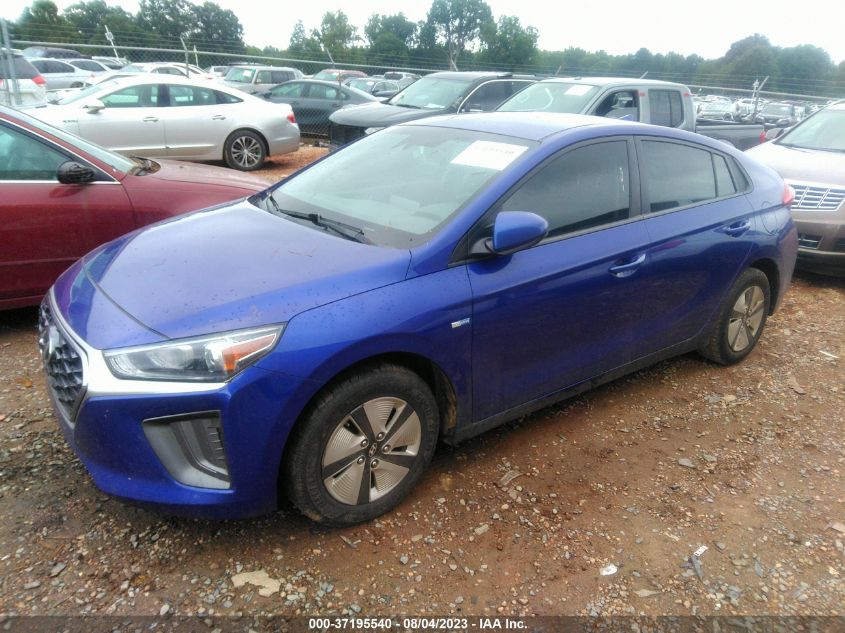 VIN KMHC65LC1LU206872 2020 HYUNDAI IONIQ HYBRID BLUE