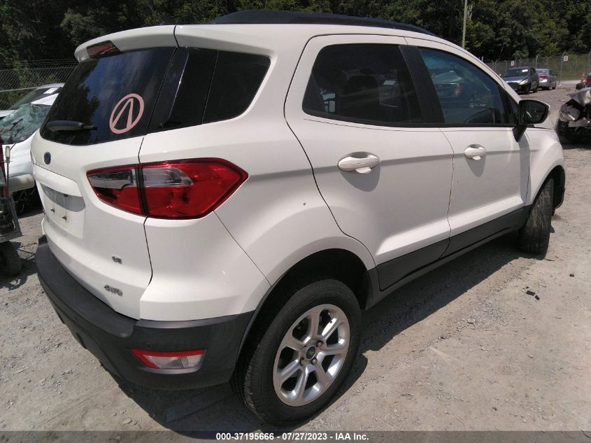 2019 FORD ECOSPORT SE - MAJ6S3GL6KC255359