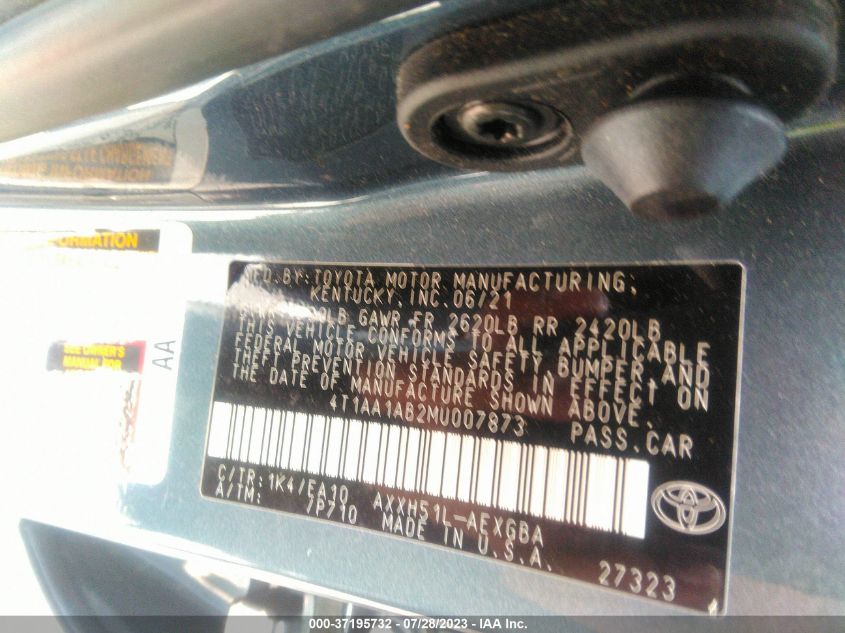 2021 TOYOTA AVALON XLE - 4T1AA1AB2MU007873