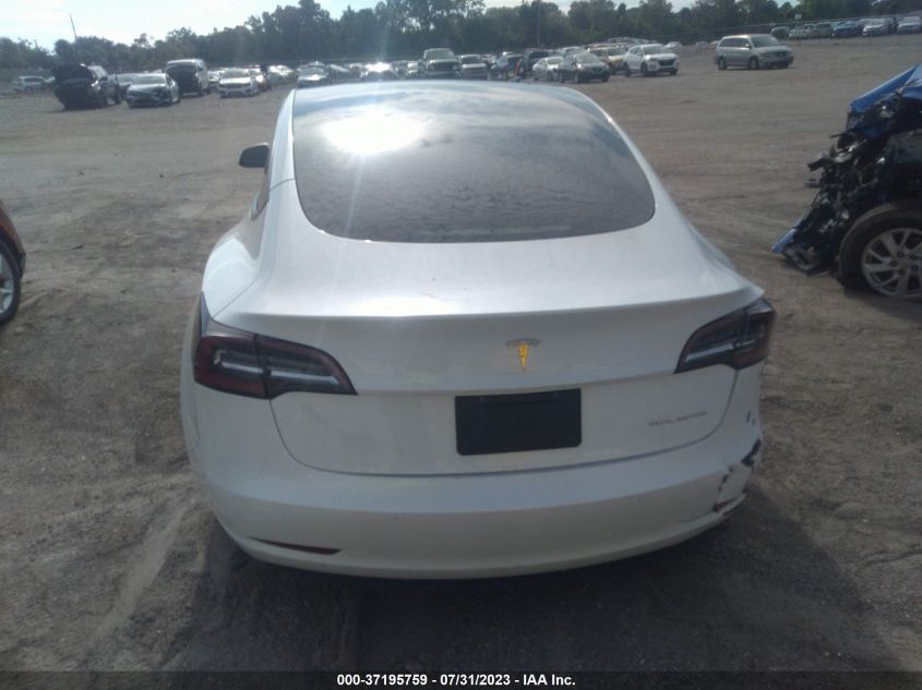2022 TESLA MODEL 3 - 5YJ3E1EB6NF103687