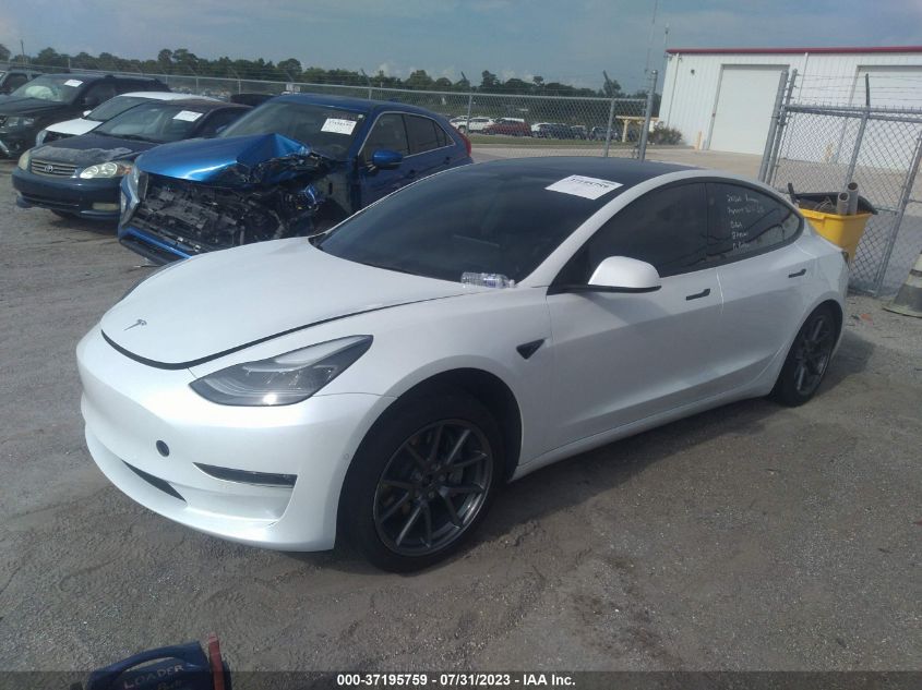 2022 TESLA MODEL 3 - 5YJ3E1EB6NF103687