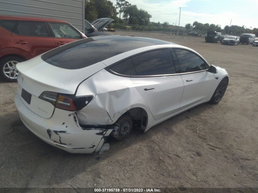 2022 TESLA MODEL 3 - 5YJ3E1EB6NF103687