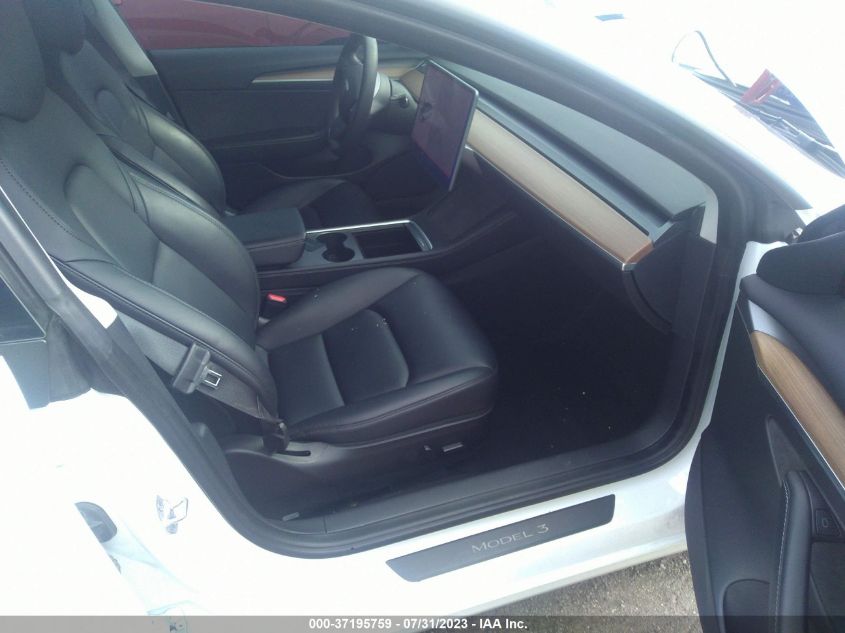 2022 TESLA MODEL 3 - 5YJ3E1EB6NF103687