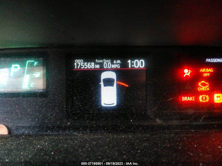 2013 TOYOTA PRIUS C ONE/TWO/THREE/FOUR - JTDKDTB34D1555376