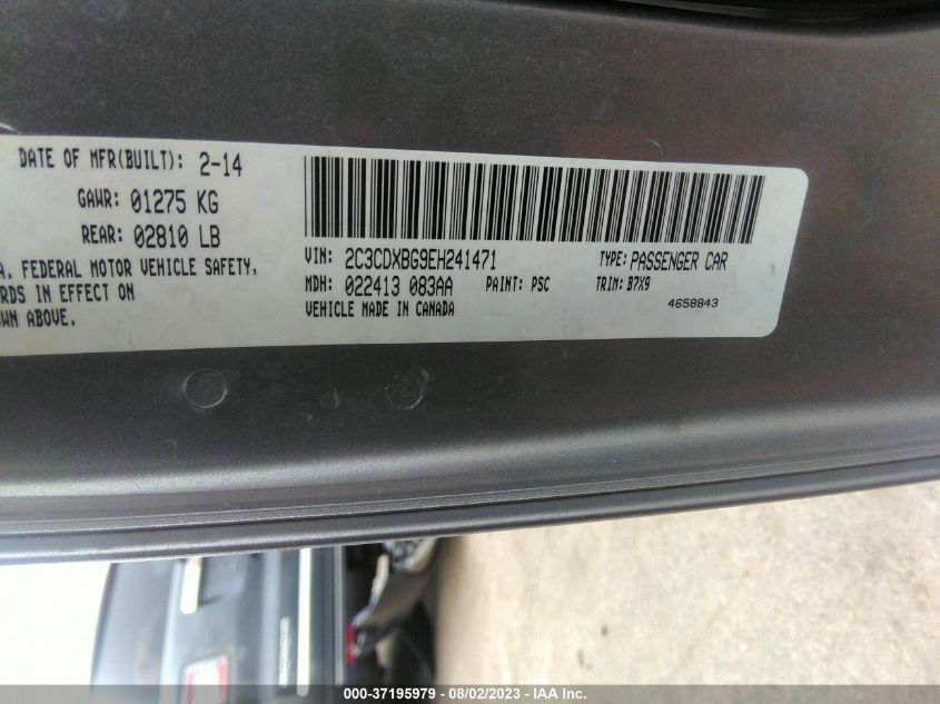 2014 DODGE CHARGER SE - 2C3CDXBG9EH241471