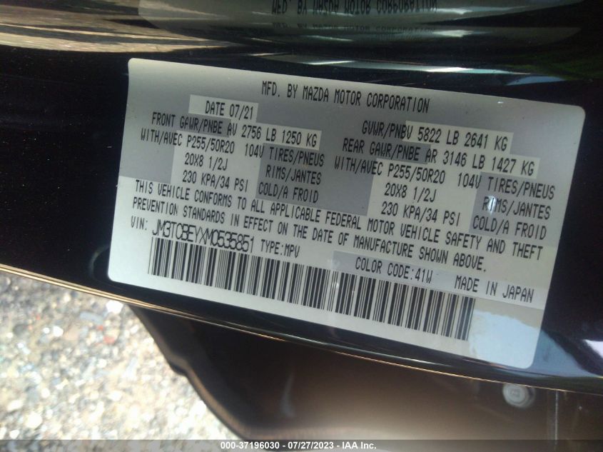 2021 MAZDA CX-9 SIGNATURE - JM3TCBEYXM0535851