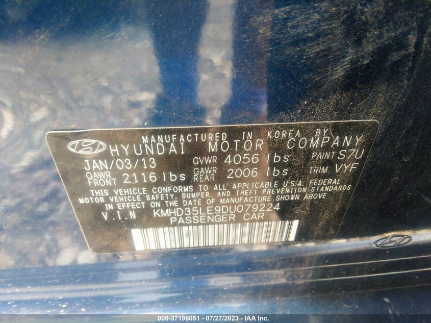 2013 HYUNDAI ELANTRA GT - KMHD35LE9DU079224