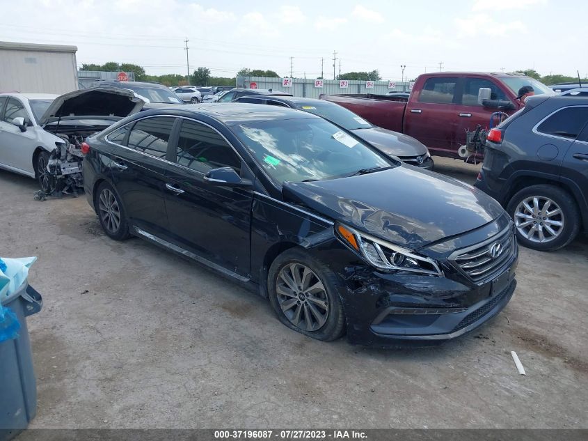 2016 HYUNDAI SONATA 2.4L SPORT - 5NPE34AF4GH336383