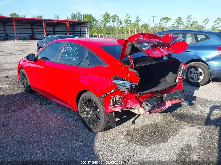 VIN 2HGFE2F58NH561447 2022 HONDA CIVIC SEDAN SPORT