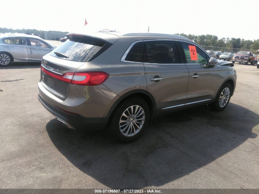 2016 LINCOLN MKX SELECT - 2LMTJ6KR0GBL78871