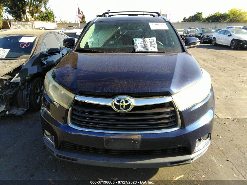 2015 TOYOTA HIGHLANDER LIMITED - 5TDDKRFH4FS148963