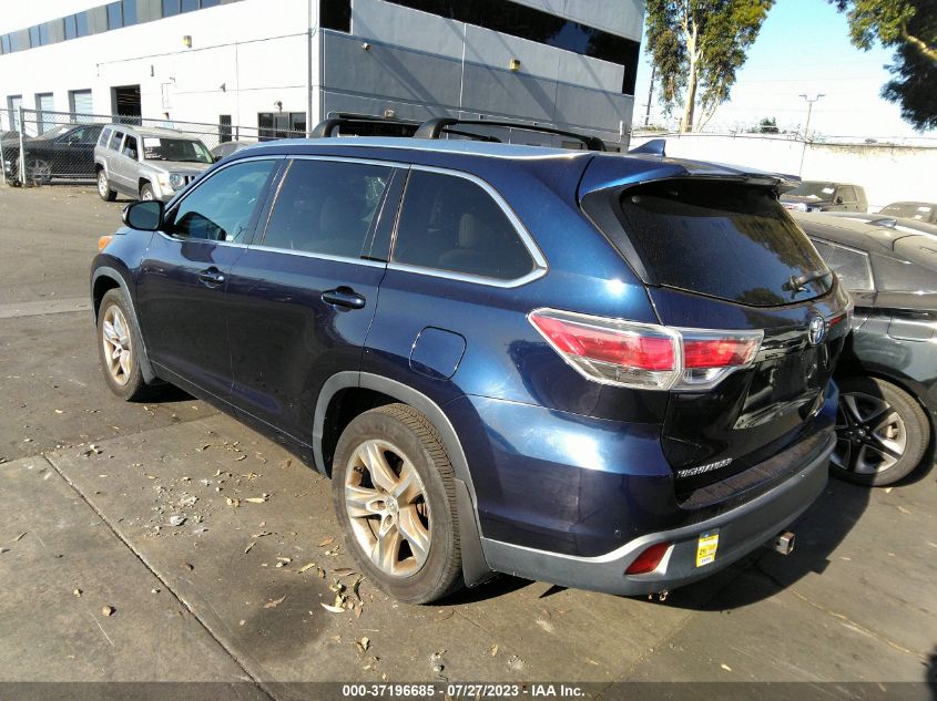 2015 TOYOTA HIGHLANDER LIMITED - 5TDDKRFH4FS148963