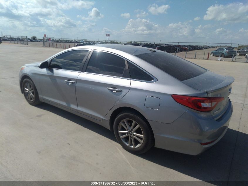 2015 HYUNDAI SONATA 2.4L SE - 5NPE24AF7FH070195