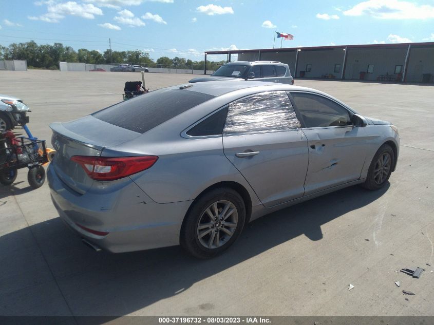 2015 HYUNDAI SONATA 2.4L SE - 5NPE24AF7FH070195