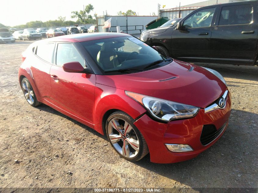 2013 HYUNDAI VELOSTER W/GRAY INT - KMHTC6AD7DU114130