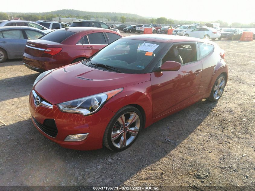 2013 HYUNDAI VELOSTER W/GRAY INT - KMHTC6AD7DU114130