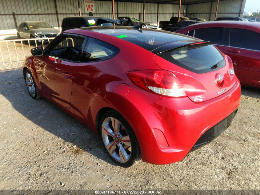 2013 HYUNDAI VELOSTER W/GRAY INT - KMHTC6AD7DU114130