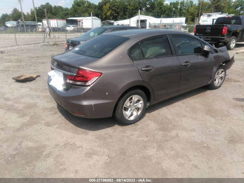 2013 HONDA CIVIC SDN LX - 2HGFB2F57DH544291